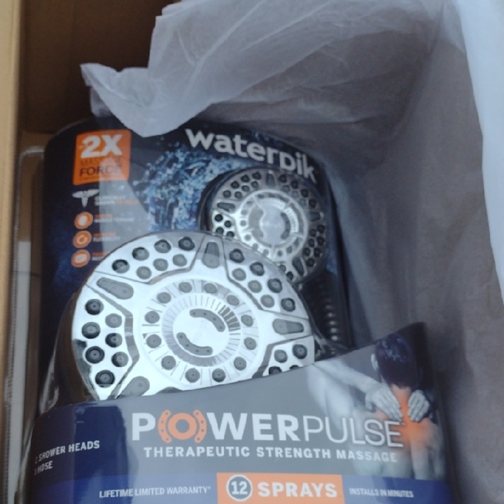 Waterpik PowerPulse+ Shower Head New